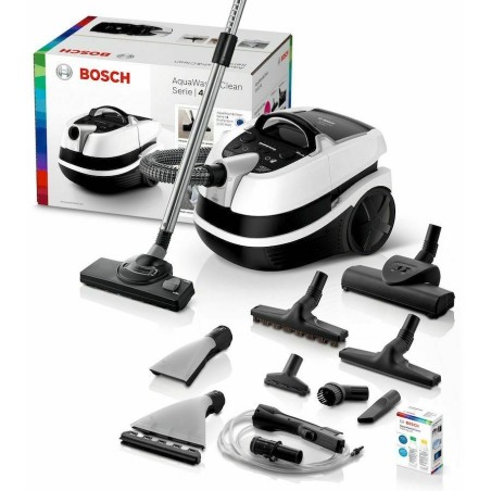 ASPIRATEUR BOSCH AQUAWASH&CLEAN   NOIR/BLANC A/BOLL XL 5L/2100W 3IN1/BROSSE TURBO/ A/SAC