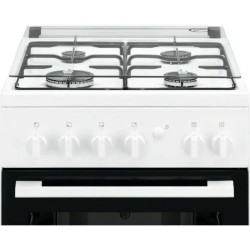 CUISINIERE Electrolux 4 FEUX FOUR ELECTRIQUE BLANCHE 56L LKK500000W