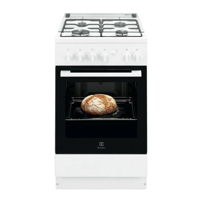 CUISINIERE Electrolux 4 FEUX FOUR ELECTRIQUE BLANCHE 56L LKK500000W
