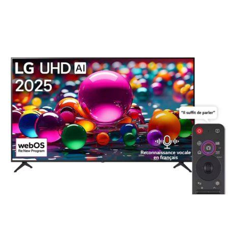 TELEVISEUR LG 65"UHD SMART 4K 2025 65UA85006LA