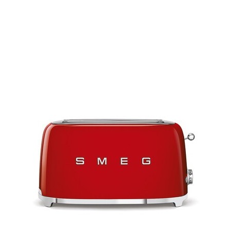 GRILLE PAIN SMEG Années 50 2 U CENTRAGE 950W ROUGE  TSF01RDEU