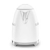 BOUILLOIRE SMEG ANNÉES 50 1.7LT/2400W/7 TASSES/EN ACIER INOXYDABLE/SANS FIL BLANC KLF03WHMEU