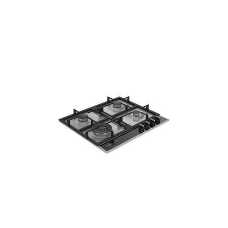 PLAQUE WHIRLPOOL 4 FEUX NOIR INOX 60CM WHG60R422W2XBGDZ
