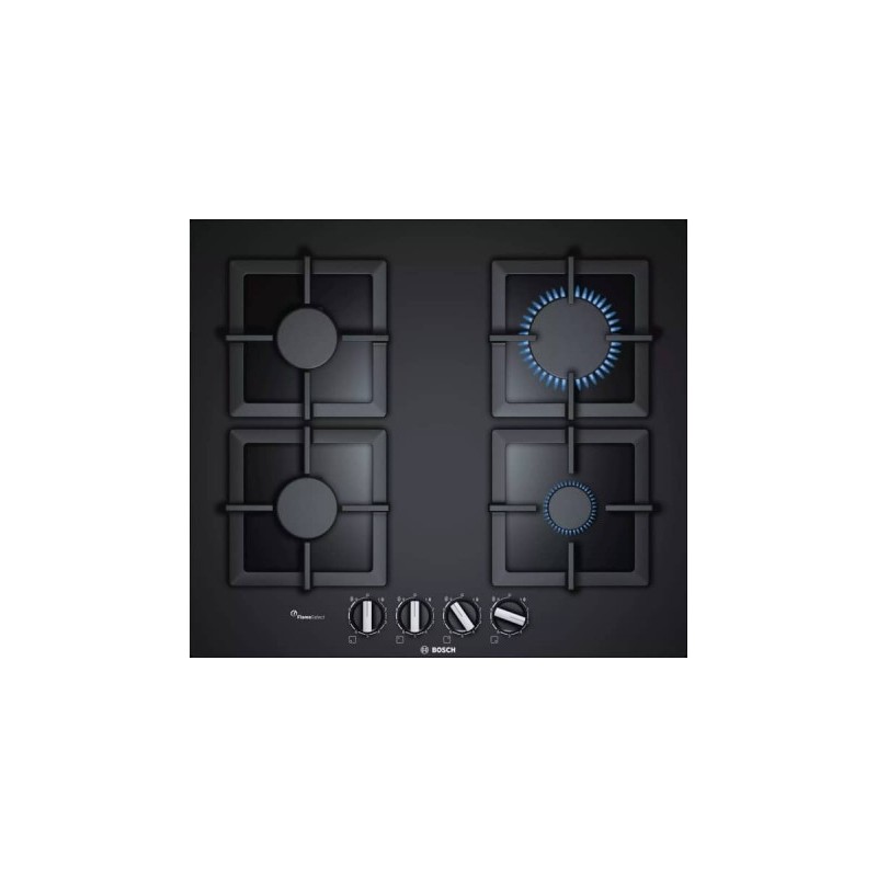PLAQUE BOSCH 4 FEUX EN VERRE NOIR PPP6A6B20