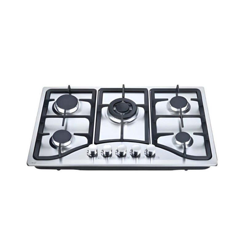 PLAQUE CANDY 5 FEUX INOX FONTE 75CM -CHG73WX