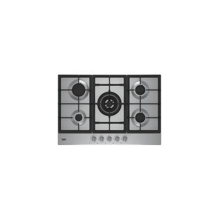 PLAQUE BEKO 5 FEUX 75 CM INOX WOK HIAW75225SX