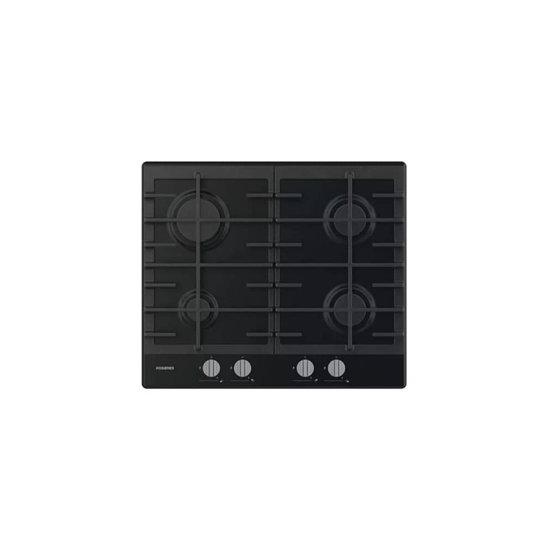PLAQUE ROSIERE 4 FEUX FONTE NOIR METAL RHG6BRK3B
