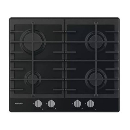 PLAQUE ROSIERE 4 FEUX FONTE NOIR METAL RHG6BRK3B