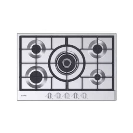 PLAQUE ROSIERE INOX 5 FEUX 75CM INOX WOK RHG7X