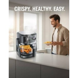 FRITEUSE AIR FRYER SCHNEIDER 4.5L NOIR SAMOURAI GAF45SAM