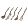 SET DE PETIT USTENSILES TEFAL  CASSONADE DE 5 FOET +LOUCHE+ SPATULE BEIGE    K210S514