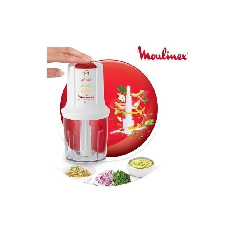 HACHOIR MOULINEX 500ML 400W 3EN1  AT711131