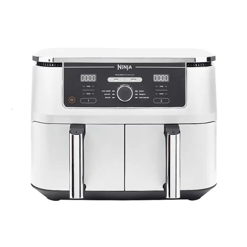 FRITEUSE AIR FRYER NINJA 9.5L BLANC DOUBLE BAC  6 MODE