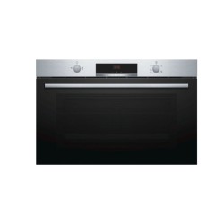 FOUR BOSCH 90CM GAZ/GAZ VENTILLE 92LT 5FCT A/AFFICH LCD+ RAIL TELESCOPIQUE +CATALYSE INOX  VGD553FB0