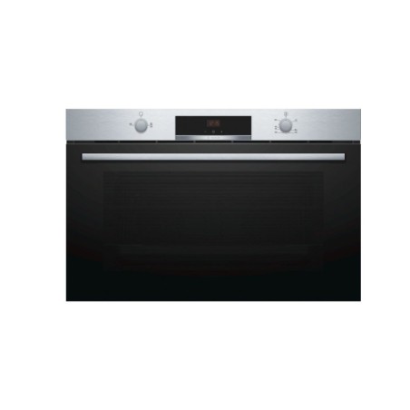 FOUR BOSCH 90CM GAZ/GAZ VENTILLE 92LT 5FCT A/AFFICH LCD+ RAIL TELESCOPIQUE +CATALYSE INOX  VGD553FB0