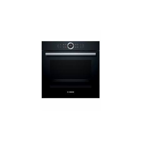 FOUR BOSCH serie 8 71L air chaud NOIR PYROLYSE 60cm  - HBG672BB1